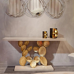 Консоль прямоугольная белая с основанием в виде кактуса Cactus варинант исполнения - 3 | Loft Concept в Ростове-на-Дону