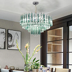 Дизайнерская люстра AQUA Blue Lagoon бирюзовое стекло несколько ярусов варинант исполнения - 5 | Loft Concept в Ростове-на-Дону