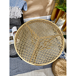 Столик приставной золотистый с орнаментом на столешнице Tanzania варинант исполнения - 8 | Loft Concept в Ростове-на-Дону