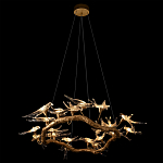 Люстра подвесная с прозрачными стеклянными птичками на ветвях Диаметр 100 см Serip Voa варинант исполнения - 5 | Loft Concept в Ростове-на-Дону