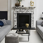 Комплект столиков с квадратными столешницами черные Black Table Combination варинант исполнения - 2 | Loft Concept в Ростове-на-Дону