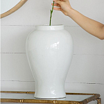 Ваза белая с крышкой однотонная Chinoiserie Ceramics варинант исполнения - 9 | Loft Concept в Ростове-на-Дону