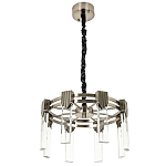 Люстра с прямоугольными хрустальными плафонами Glass Rectangles Chrome Chandelier 46 варинант исполнения - 2 | Loft Concept в Ростове-на-Дону