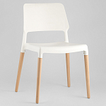 Пластиковый стул на ножках из массива бука Ferret White 4 шт варинант исполнения - 2 | Loft Concept в Ростове-на-Дону