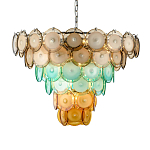 Люстра конусовидная с каскадом из разноцветных круглых подвесов Key Lustar варинант исполнения - 3 | Loft Concept в Ростове-на-Дону