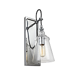 Бра с плафоном в форме колокола из прозрачного стекла с пузырьками Feiss варинант исполнения - 1 | Loft Concept в Ростове-на-Дону