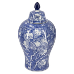 Ваза с крышкой в китайском стиле Гранатовое дерево Blooming Pomegranate варинант исполнения - 1 | Loft Concept в Ростове-на-Дону