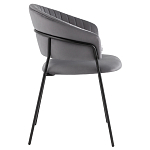 Стул в велюре серого цвета Horizon варинант исполнения - 3 | Loft Concept в Ростове-на-Дону