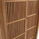 Шкаф из массива тика Okino Wood Cabinet варинант исполнения - 6 | Loft Concept в Ростове-на-Дону