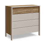 Комод 4 ящика с подсветкой на рельефном фасаде Warm Industrial варинант исполнения - 6 | Loft Concept в Ростове-на-Дону