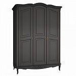 Шкаф черный из массива бука в стиле прованс Black Provence варинант исполнения - 2 | Loft Concept в Ростове-на-Дону