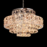 Люстра хрустальная в неоклассическом стиле на серебристом каркасе Majesty варинант исполнения - 2 | Loft Concept в Ростове-на-Дону