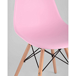 Пластиковый стул на ножках из массива бука Eames Pink варинант исполнения - 2 | Loft Concept в Ростове-на-Дону