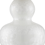 Настольная лампа фарфоровая с плиссированным конусовидным абажуром White Glaze варинант исполнения - 1 | Loft Concept в Ростове-на-Дону