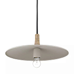 Подвесной светильник круглый в сочетании дерева и металла Space варинант исполнения - 3 | Loft Concept в Ростове-на-Дону