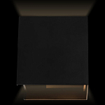 Уличный настенный светильник светодиодный формы куб черного цвета из металла Urban Minimalist варинант исполнения - 2 | Loft Concept в Ростове-на-Дону