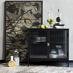 Сервант двухдверный с рифленым стеклом The Keeper варинант исполнения - 6 | Loft Concept в Ростове-на-Дону