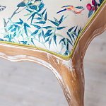 Банкетка из массива бука с цветочным принтом Beige Chinoiserie Garden Banquette варинант исполнения - 2 | Loft Concept в Ростове-на-Дону