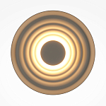 Бра круглое Soft Halo бежевый варинант исполнения - 2 | Loft Concept в Ростове-на-Дону