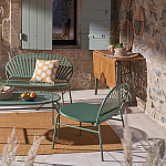 Зелёная скамья из стали Goodwin Metal Bench Green варинант исполнения - 9 | Loft Concept в Ростове-на-Дону