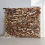 Большая Абстрактное Панно из веток и нитей Dryad Wall Art варинант исполнения - 4 | Loft Concept в Ростове-на-Дону