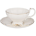 Чайный набор  белого цвета из фарфора на 6 персон 12 предметов Shine Porcelain варинант исполнения - 1 | Loft Concept в Ростове-на-Дону