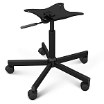 Стул с мягкой обивкой из велюра и подъемно-поворотным механизмом на колесиках Mason Green and Yellow варинант исполнения - 5 | Loft Concept в Ростове-на-Дону