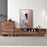 Тумба под телевизориз массива дерева TV Stand made of Walnut Wood варинант исполнения - 2 | Loft Concept в Ростове-на-Дону