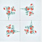 Плитка с узором Земляника варинант исполнения - 1 | Loft Concept в Ростове-на-Дону