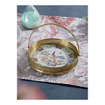 Блюдо фарфоровое с бронзовой ручкой Paradise Dish with Handle варинант исполнения - 3 | Loft Concept в Ростове-на-Дону