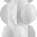 Настольная лампа белая с тканевым абажуром в форме цилиндра Morphing варинант исполнения - 1 | Loft Concept в Ростове-на-Дону