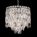 Люстра круглая с хрустальными подвесками на серебряном каркасе Roul Crystal Light варинант исполнения - 9 | Loft Concept в Ростове-на-Дону