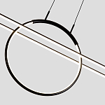 Светодиодная люстра Black LED Circle and Oval Lamp варинант исполнения - 6 | Loft Concept в Ростове-на-Дону