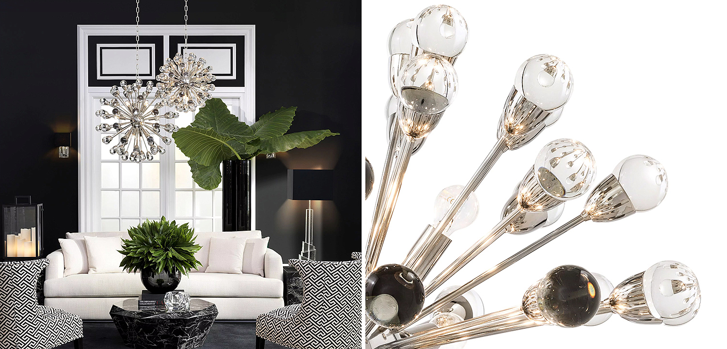 Люстра Eichholtz Chandelier Anto L Nickel - Loft-Concept в Ростове-на-Дону