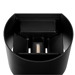 Уличный настенный светильник цилиндрической формы черного цвета из металла Urban Minimalist варинант исполнения - 4 | Loft Concept в Ростове-на-Дону