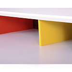 Письменный стол с 2-мя чёрными выдвижными ящиками и нишей с цветными разделителями Ballan варинант исполнения - 4 | Loft Concept в Ростове-на-Дону