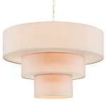 Люстра круглая трехъярусная с тканевыми абажурами Light Soft Glow варинант исполнения - 3 | Loft Concept в Ростове-на-Дону