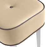 Квадратный мягкий пуф на белых ножках Winton Pouf Square варинант исполнения - 20 | Loft Concept в Ростове-на-Дону