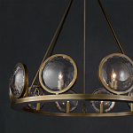 Люстра круглая с прозрачными рельефными плафонами Crystal Prism варинант исполнения - 4 | Loft Concept в Ростове-на-Дону