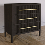 Комод Primo с 3 выдвижными ящиками Темный орех варинант исполнения - 4 | Loft Concept в Ростове-на-Дону