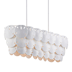 Люстра овальной формы с белыми подвесными элементами White Natural Lines варинант исполнения - 1 | Loft Concept в Ростове-на-Дону