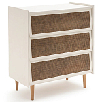 Комод с 3-мя ящиками из ротанга Blais Cream Wicker Furniture варинант исполнения - 2 | Loft Concept в Ростове-на-Дону