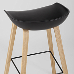 Барный стул на ножках из натурального дерева Boras Black варинант исполнения - 6 | Loft Concept в Ростове-на-Дону