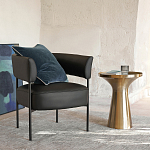 Приставной столик из латуни Grant Brass Side Table варинант исполнения - 5 | Loft Concept в Ростове-на-Дону