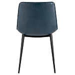 Стул с обивкой из экокожи темно-синего цвета RHOMBUSES UPHOLSTERY варинант исполнения - 3 | Loft Concept в Ростове-на-Дону