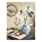 Ваза с мотивами цветущего сада с попугаями Blue Vase Inspired by Nature варинант исполнения - 5 | Loft Concept в Ростове-на-Дону