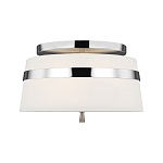 Потолочный светильник с белым тканевым абажуром Generation Lighting варинант исполнения - 1 | Loft Concept в Ростове-на-Дону