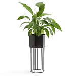 Кашпо Elevated Planters Сlive 59 черное  варинант исполнения - 3 | Loft Concept в Ростове-на-Дону