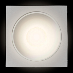 Встраиваемый спот светодиодный квадаратный белого цвета с круглым углублением Ombra Lux  варинант исполнения - 3 | Loft Concept в Ростове-на-Дону