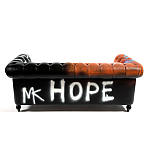 Диван Честерфильд граффити graffiti Orange Sofa натуральная кожа варинант исполнения - 5 | Loft Concept в Ростове-на-Дону